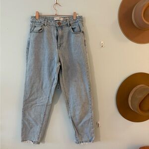 Light Blue Denim Mom Jeans